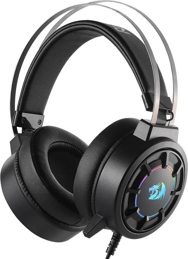 Main image of Redragon H314 RGB Gaming Headset - Wired Computer Headset with 40mm Drivers, USB Connection, Lightweight Design, and Soft PU Leather Ear Cushions for Ultimate Comfort