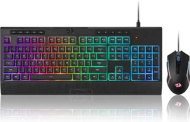 Main image of Redragon S151 Gaming Keyboard & Mouse Combo, 104 Keys K525 Wired RGB Membrane Keyboard and 10000 DPI Wired M616 Gaming Mouse Bundle