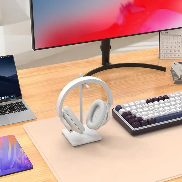 Alt view image 6 of 6 - Redragon H610 Wireless Gaming Headset for PS5, PS4, PC, Mac, NS - BT 5.3 with ANC Noise Cancellation, 50H Battery, Lightweight, Over-Ear Headphones with Built-in Mic, Black White