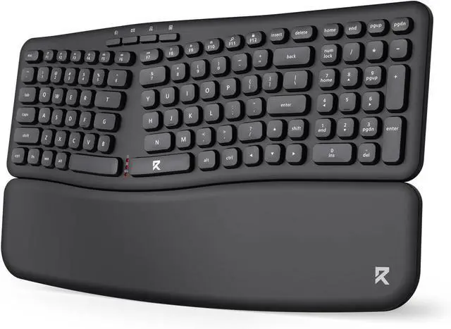 Alt view image 7 of 7 - Redragon BS716 Wireless Keyboard and Mouse Combo, 108 Keys 2.4Ghz Wireless Low-Profile Membrane Keyboard w/Sloping Comfy Design, Wrist Rest, 4000 DPI Max Ergonomic Mouse