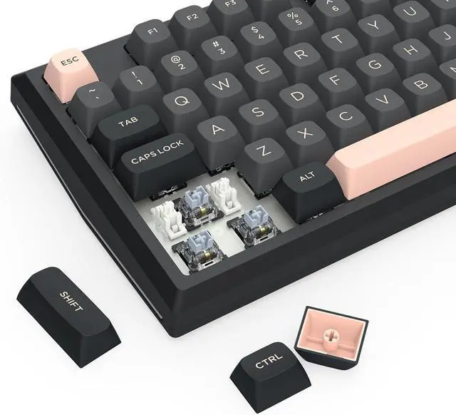 Alt view image 7 of 7 - Redragon K687 PRO Wireless CNC Gasket Gaming Keyboard, 81 Keys Mechanical Keyboard w/Premium CNC Aluminum Board, Easy-Control Knob, 5-Layer Noise Dampening, Custom Linear Switch, Round PBT Keycaps