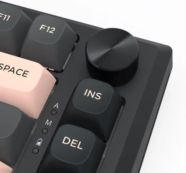 Alt view image 2 of 7 - Redragon K687 PRO Wireless CNC Gasket Gaming Keyboard, 81 Keys Mechanical Keyboard w/Premium CNC Aluminum Board, Easy-Control Knob, 5-Layer Noise Dampening, Custom Linear Switch, Round PBT Keycaps