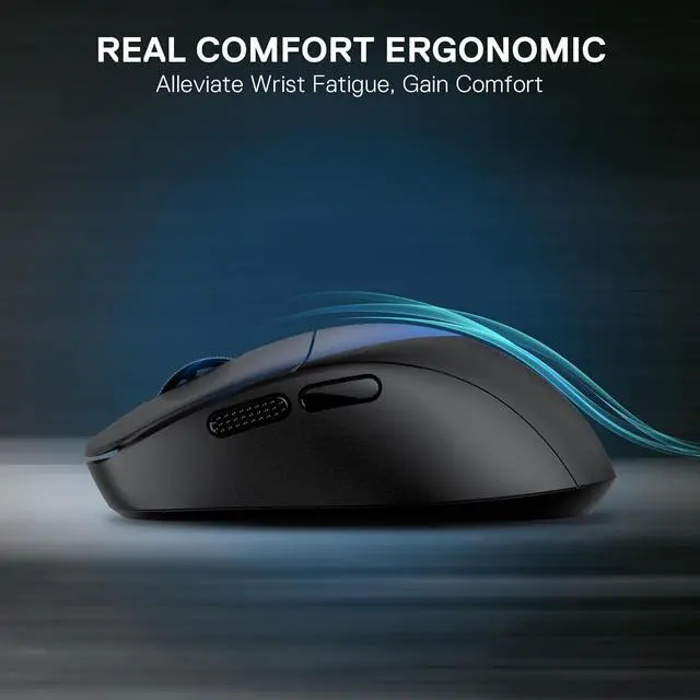Alt view image 4 of 7 - Redragon M817 Wired Gaming Mouse, 24000 DPI Optical Mice with 5 Programmable Buttons & Ergonomic Design, 37G Ultra Lightweight, Software Supports DIY Keybinds, Black