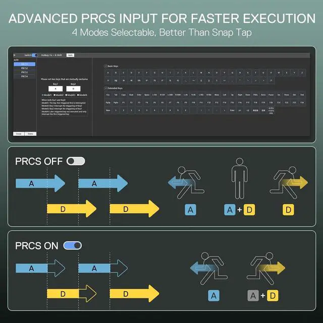 Alt view image 7 of 7 - Redragon K686 HE Rapid Trigger Gaming Keyboard, 8K Wired Mechanical Keyboard w/Next-Gen UltraMag 100% POM Silky Magnetic Switch, Dual-Module Floating Patent Structure Design, 2-Layer Noise Dampening