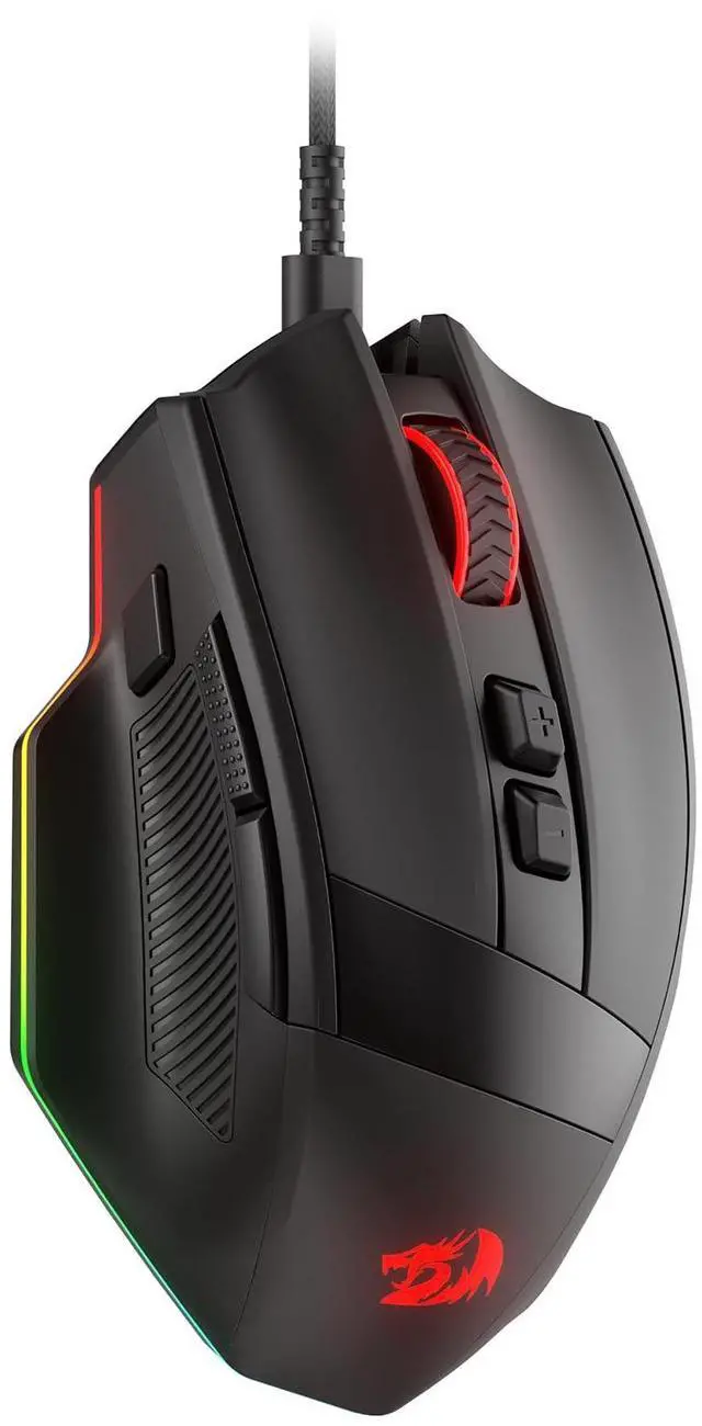 Main image of Redragon M923 Wired RGB Gaming Mouse, Optical Ergonomic Mouse with Max 24,000DPI, High Precision Sensor SG8960, 8 Macro Buttons, Software Supported