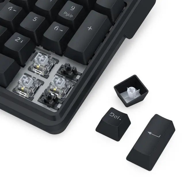 Alt view image 4 of 5 - Redragon K762 Wireless Gasket Gaming Keyboard w/Hype Screen & Knob, 104 Keys Mechanical Keyboard, Easy-Control 1.14 TFT Info Display, 5-Layer Noise Dampening, Round PBT Keycaps, Custom Linear Switch