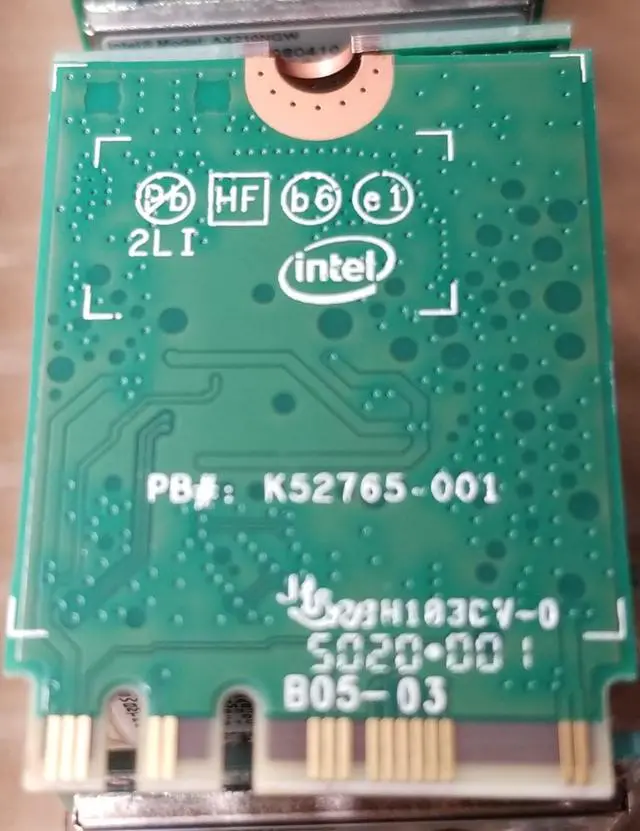 Alt view image 3 of 3 - Intel AX210.NGWG Wireless Adapter IEEE 802.11ax PCI Express