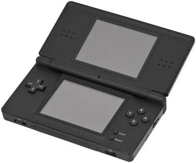 Alt view image 3 of 4 - Nintendo DS Lite Cobalt Black Video Game Console with Stylus and Charger
