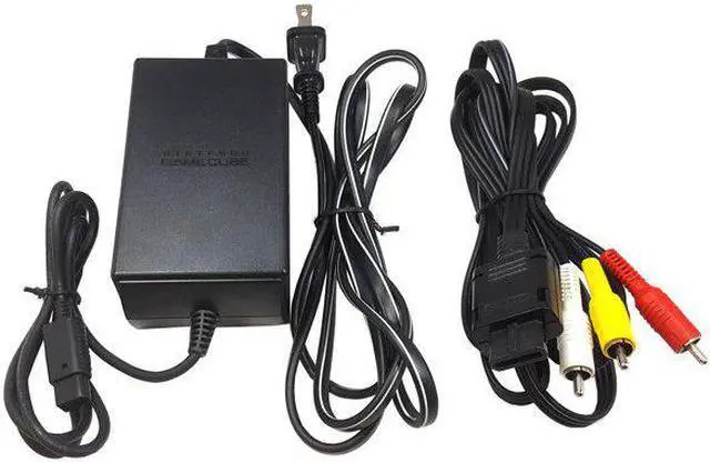 Alt view image 2 of 4 - Nintendo GameCube Video Game Console Indigo Purple Matching Controller Cables
