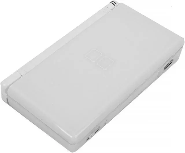 Alt view image 4 of 4 - Nintendo DS Lite Polar White Handheld Gaming Console w/ Stylus and Charger