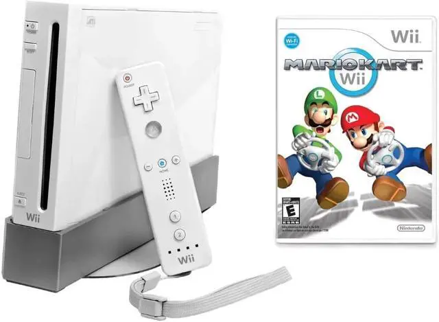 Main image of Nintendo Wii White Console - Mario Kart (Refurbished)