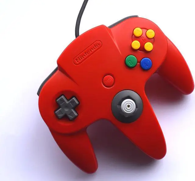 Alt view image 2 of 2 - Nintendo N64 Controller OEM - Red