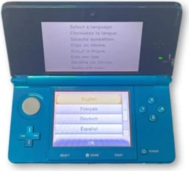Alt view image 2 of 5 - Nintendo 3DS Console Aqua Blue Used