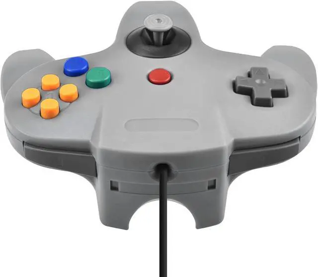 Alt view image 5 of 5 - Nintendo Compatible Retrolio Games Classic N64 Wired Controller for Nintendo 64 Console Gray (Third-Party Compatible)