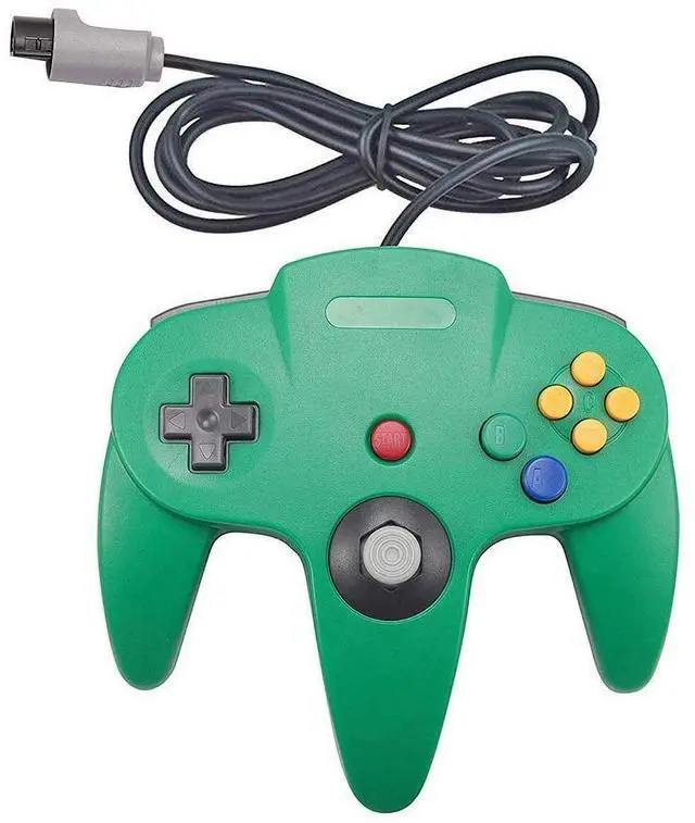 Alt view image 3 of 6 - RetroFam 4 Pack N64 Wired Joysticks Video Game Controllers, Multi-color