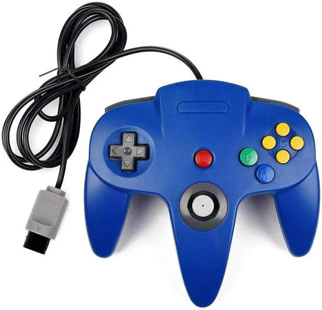 Alt view image 5 of 6 - RetroFam 4 Pack N64 Wired Joysticks Video Game Controllers, Multi-color