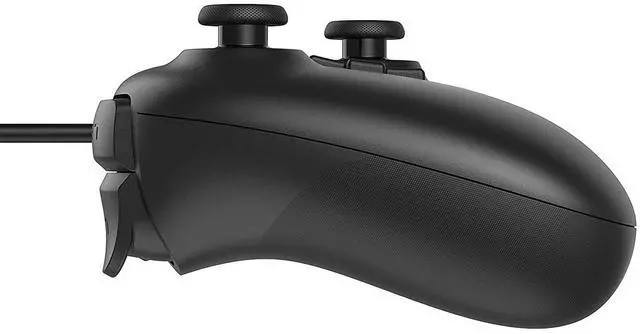 Alt view image 3 of 5 - RetroFam Xbox 360 Wired Game Controller 2 Pack Black and White Legacy Xbox Edition