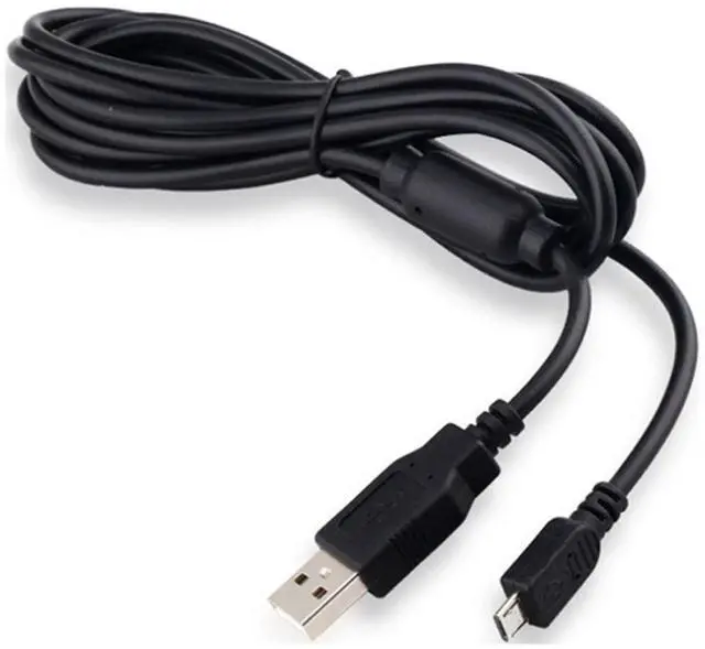 Alt view image 3 of 3 - RetroFam PS4 Wireless Gaming Controller with Charging Cable, Black - Premium Playstation 4 Accessory