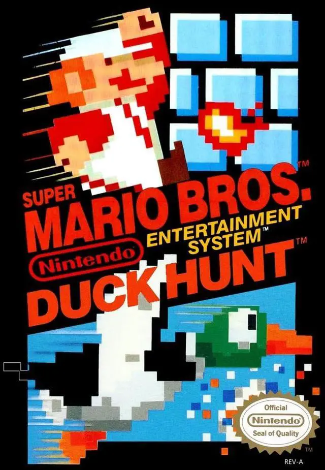 Alt view image 2 of 4 - Nintendo - Super Mario Brothers/Duck Hunt Video Games - NES Game