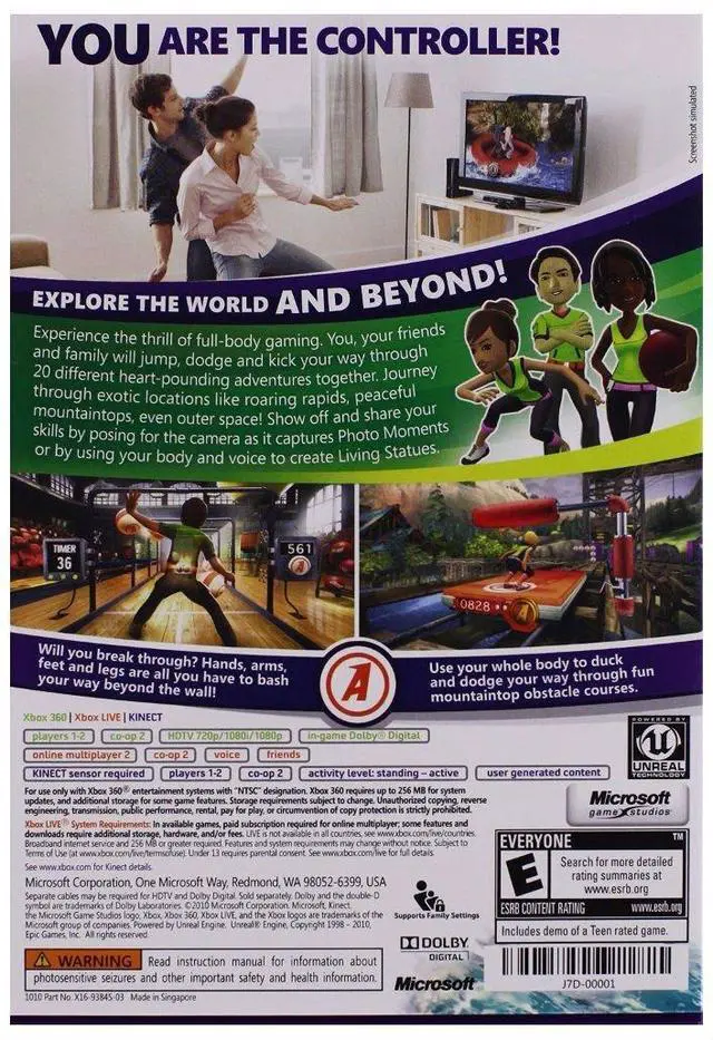 Alt view image 2 of 3 - Kinect Adventures Video Games - Xbox 360 Game