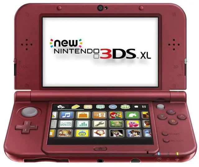 Main image of Nintendo - Neew 3DS XL Handheld Gaming Console - Red (Refurbished)