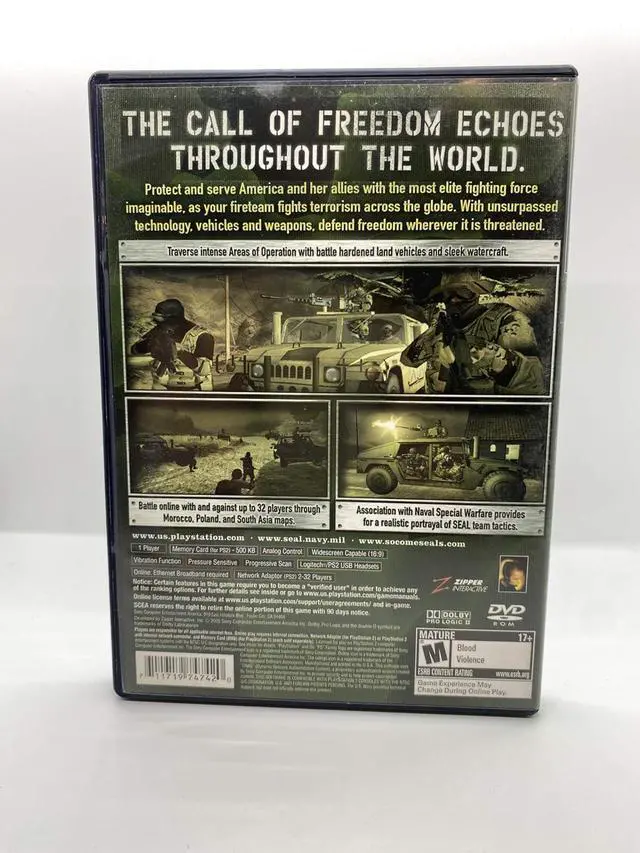 Alt view image 4 of 4 - Sony - SOCOM II US Navy Seals PlayStation 2 Video Games - PS2 Game