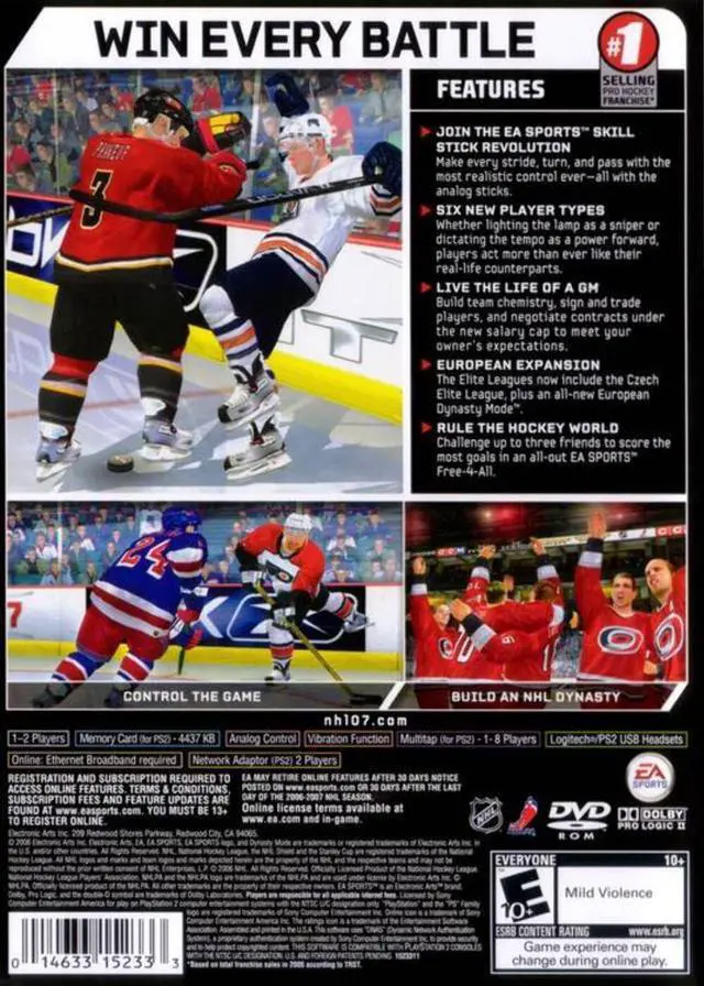 Alt view image 2 of 3 - Sony - NHL 2007 PlayStation Video Game - PS2 Game