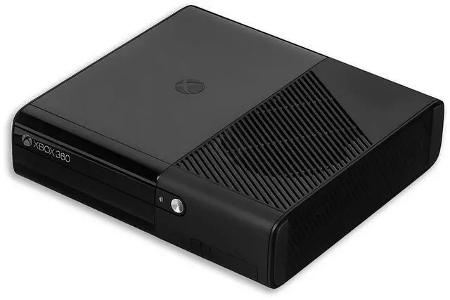 Alt view image 2 of 5 - Microsoft Xbox 360 E 4GB Console with 2 Retrofam Controllers Black