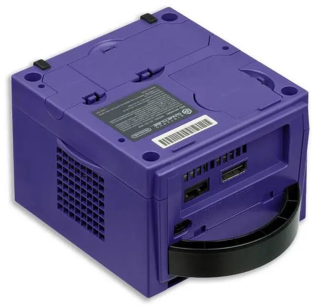 Alt view image 3 of 5 - Nintendo Gamecube Indigo Console with 2 RetroFam Controllers