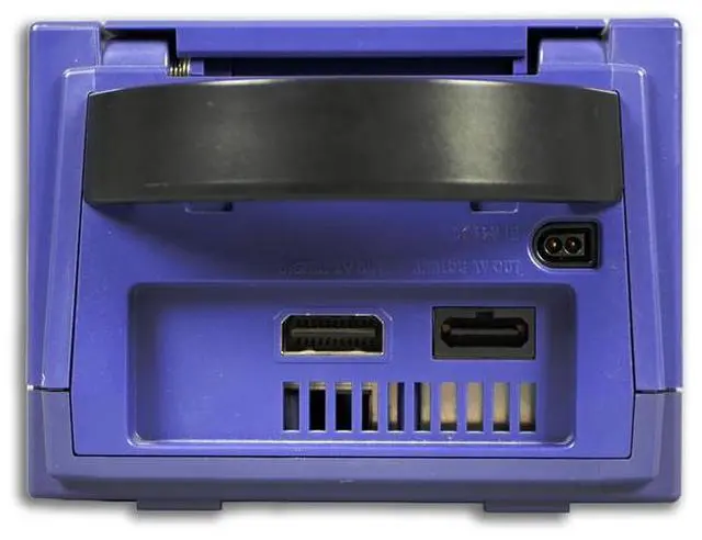 Alt view image 4 of 5 - Nintendo Gamecube Indigo Console with 2 RetroFam Controllers