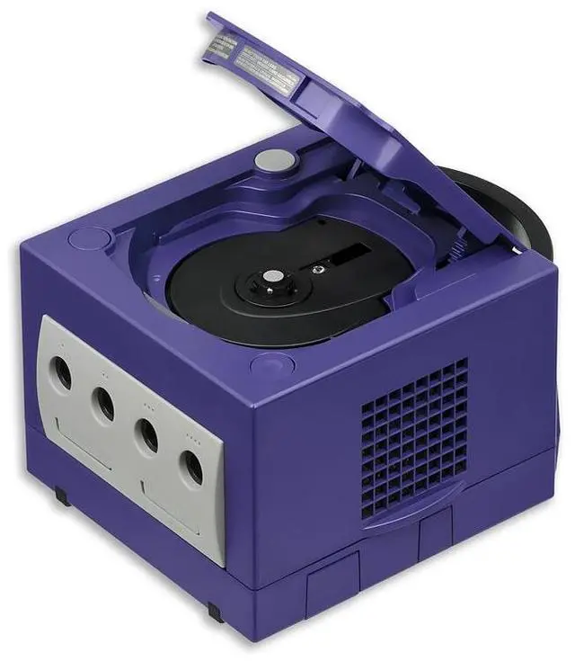 Alt view image 5 of 5 - Nintendo Gamecube Indigo Console with 2 RetroFam Controllers