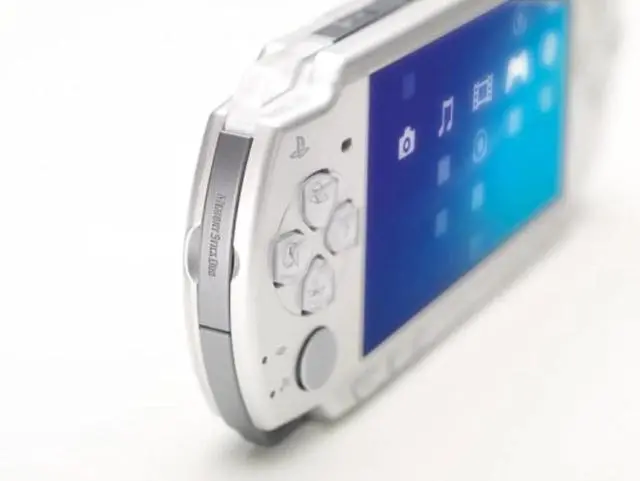 Alt view image 3 of 5 - Sony PSP-2000 Slim & Lite Handheld Game Console Ice Silver