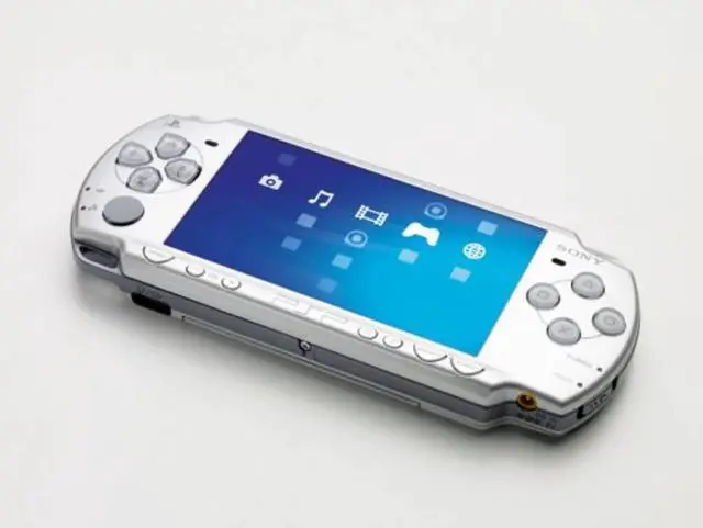 Alt view image 4 of 5 - Sony PSP-2000 Slim & Lite Handheld Game Console Ice Silver