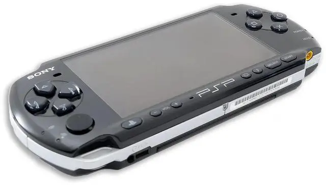 Alt view image 2 of 5 - Sony PlayStation Portable PSP-2000 Gaming Console with RetroFam Charging Cable Ebony Black