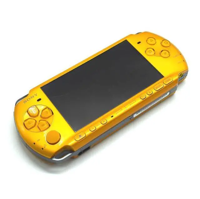Alt view image 4 of 5 - Sony PlayStation Portable PSP-3000 Handheld Gaming Console Yellow