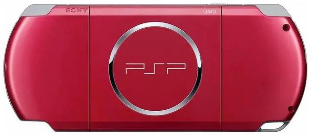 Alt view image 2 of 2 - Sony PlayStation Portable PSP-3000 Handheld Gaming Console Red