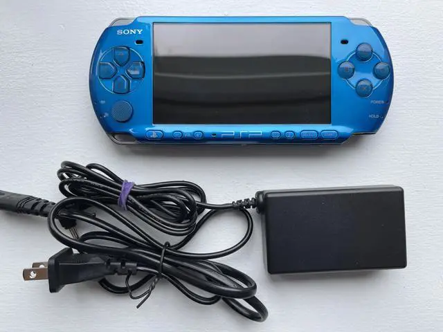 Alt view image 3 of 5 - Sony PlayStation Portable PSP-3000 Handheld Console Radiant Blue 100% OEM