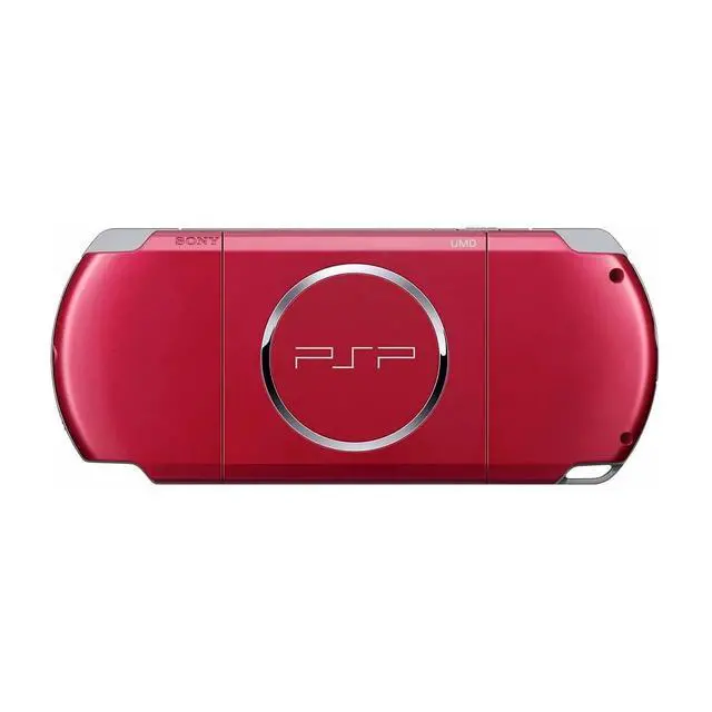 Alt view image 5 of 5 - Sony PlayStation Portable PSP-3000 Handheld Gaming Console Red