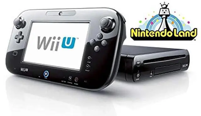 Alt view image 3 of 4 - Nintendo Wii U 32GB Console  Black with GamePad & HDMI Cable