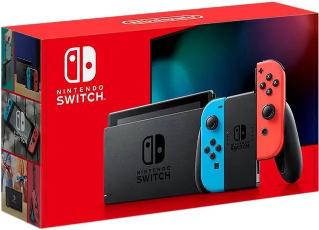 Main image of Nintendo Switch Console with Neon Blue and Neon Red Joy-Cons