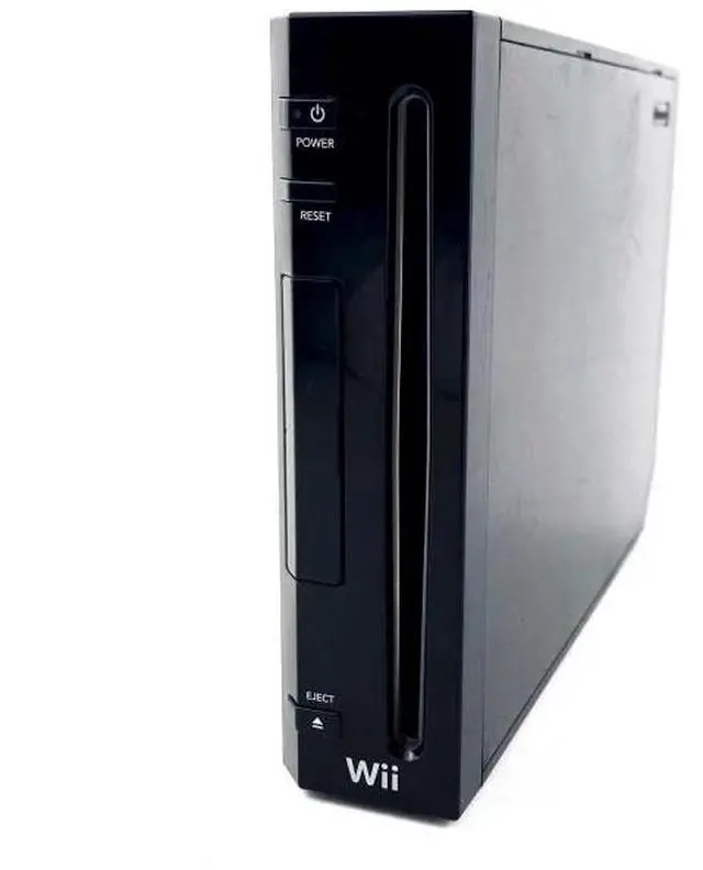 Alt view image 2 of 6 - Nintendo Wii Console Wii Game System Black with Mario Kart Premium Bundle