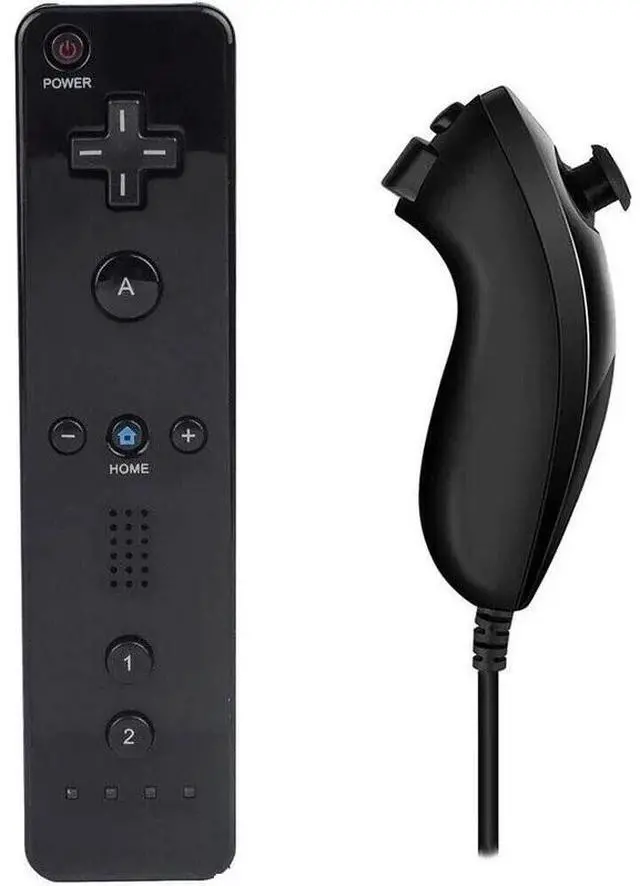 Alt view image 4 of 6 - Nintendo Wii Console Wii Game System Black with Mario Kart Premium Bundle