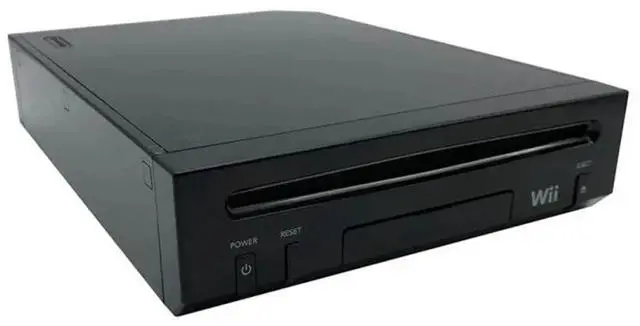 Alt view image 4 of 5 - Nintendo Wii Console Wii Game System Black with Wii Sports & Sports Resort (Refurbished)