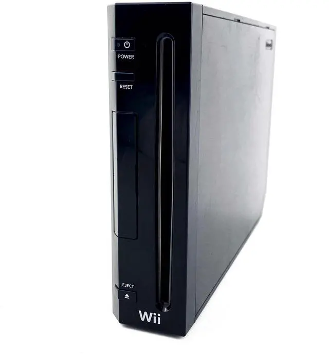Alt view image 5 of 5 - Nintendo Wii Console Wii Game System Black with Wii Sports & Sports Resort (Refurbished)