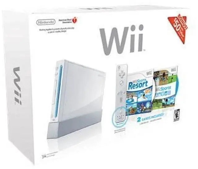 Main image of Nintendo Wii Sports Resort Bundle White Console + Wii Sports, Resort & MotionPlus