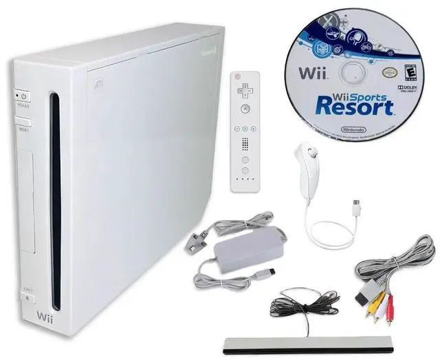 Main image of Nintendo Wii Console Wii Game System with Wii Sports Resort, White