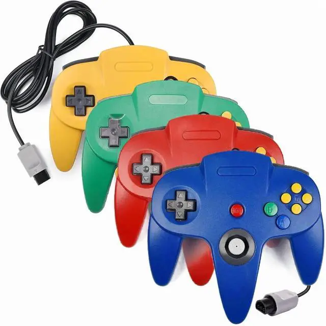 Alt view image 3 of 5 - Nintendo 64 N64 Game System with Expansion Pak and 4 Pack Retrofam N64 Controller