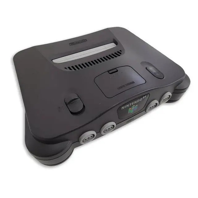 Alt view image 4 of 5 - Nintendo 64 N64 Game System with OEM Transfer Pak and 4 Pack Retrofam N64 Controller