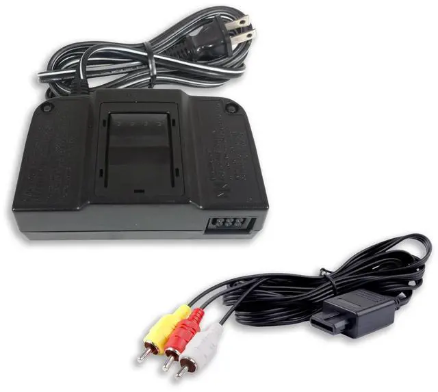 Alt view image 3 of 5 - Nintendo 64 N64 Game System with 2 Pack Retrofam N64 Controller Black & Gray