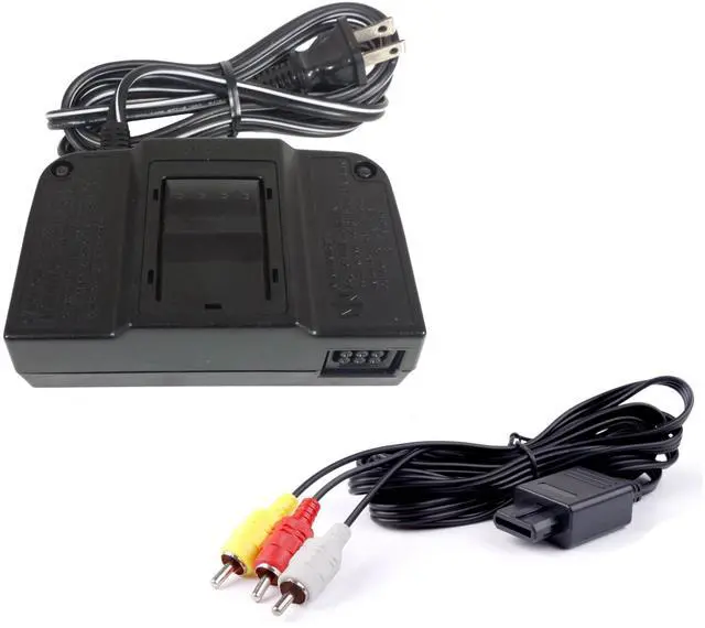 Alt view image 4 of 4 - Nintendo 64 N64 Video Game Console with Matching Controller and Cables